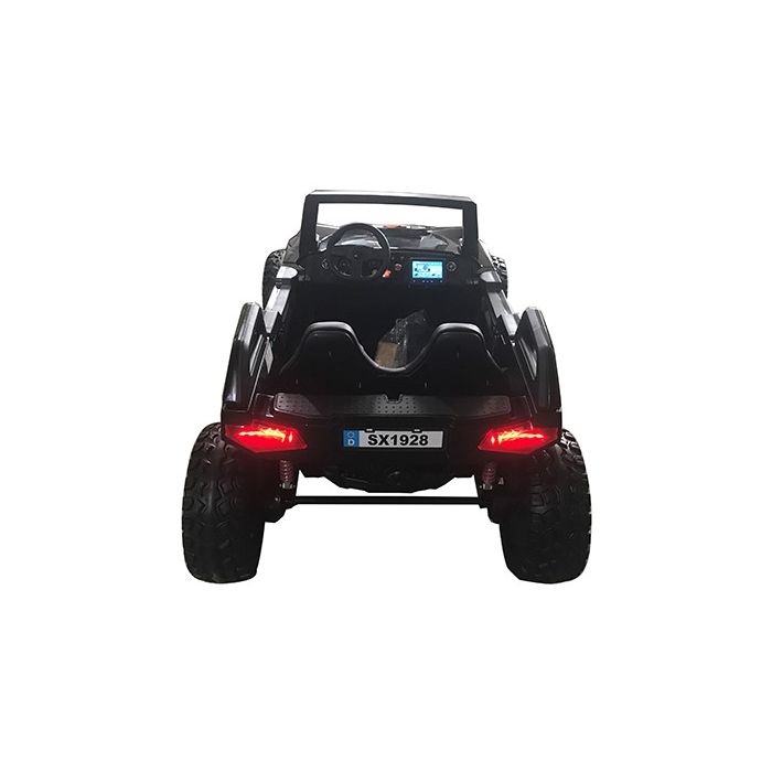 Elektrische Kinderbuggy Monster Buggy High-Speed 4X4 24Volt 2 Persoons Zwart