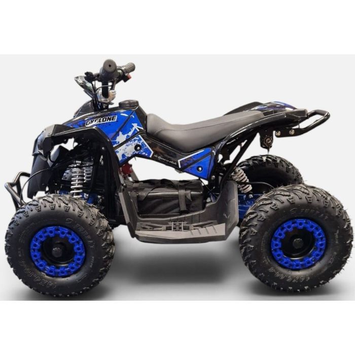 Elektrische kinderquad Cyclone Blauw 1060W 48V Brushless LCD Scherm