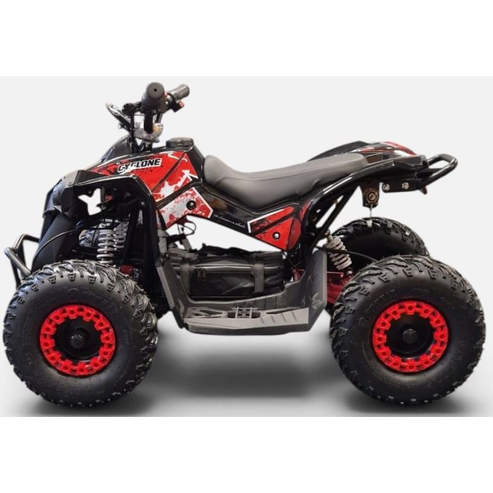 Elektrische kinderquad Cyclone Rood 1060W 48V Brushless LCD Scherm