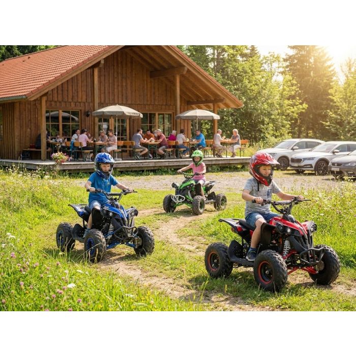 Elektrische kinderquad Midi Cyclone Groen 1200W 48Volt BRUSHLESS LCD-Scherm
