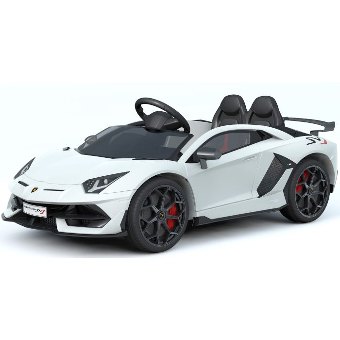 Elektrische Kinderauto Lamborghini Aventador SVJ Wit