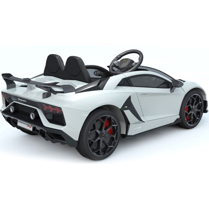Elektrische Kinderauto Lamborghini Aventador SVJ Wit