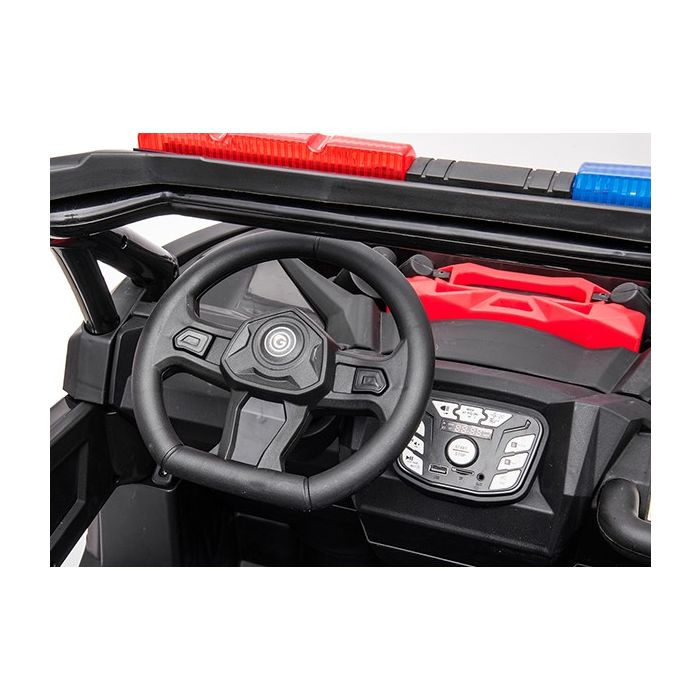 Elektrische Kinderbuggy Proton Politie 2 Persoons 4X4 24 Volt