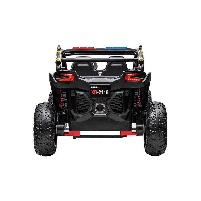 Elektrische Kinderbuggy Proton Politie 2 Persoons 4X4 24 Volt
