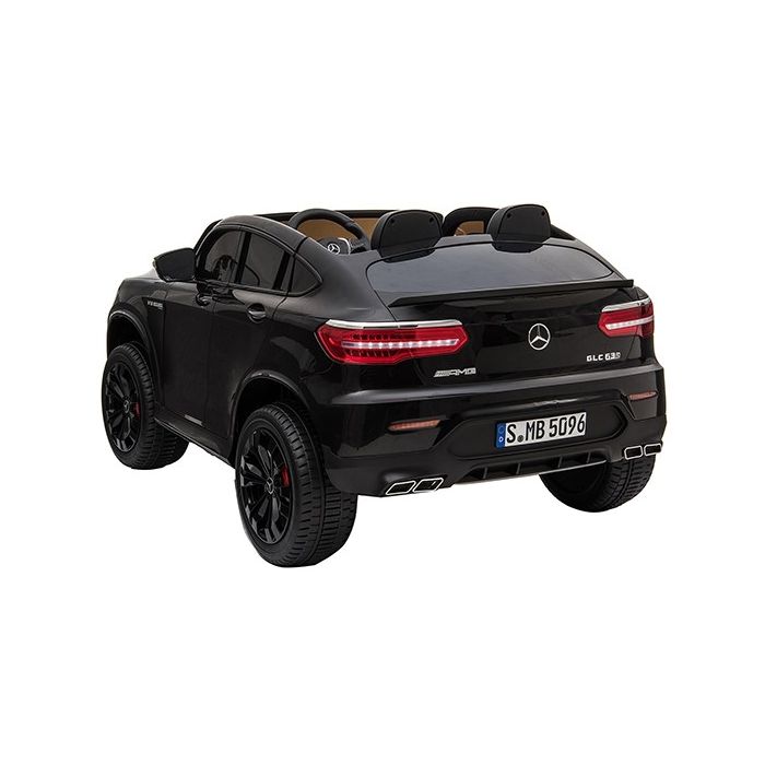 Accu Kinderauto MERCEDES GLC63-AMG 4X4 MP4 Zwart Metallic 2 Persoons