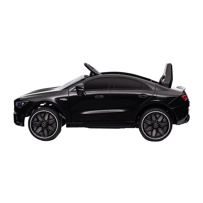 Accu Kinderauto Mercedes CLA45s AMG Zwart metallic