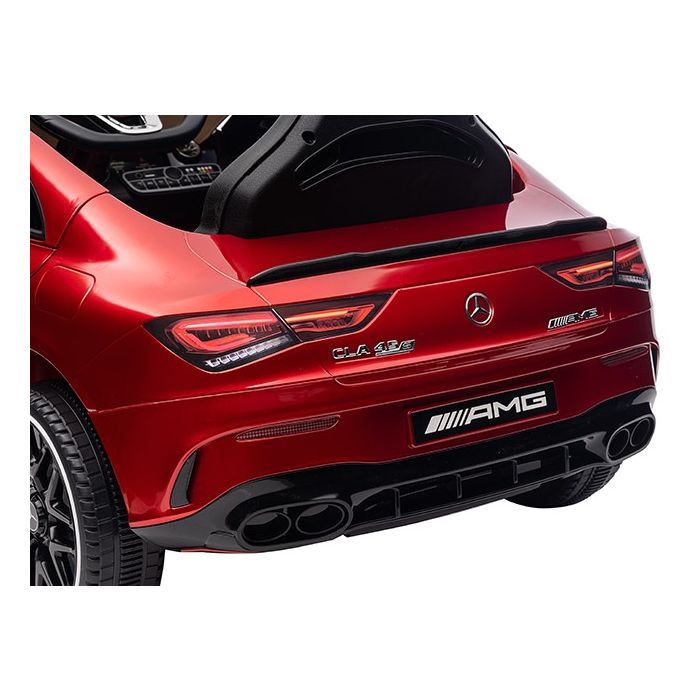 Accu Kinderauto Mercedes CLA45s AMG Rood metallic