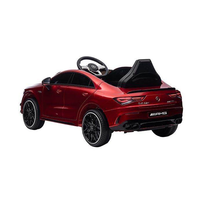 Accu Kinderauto Mercedes CLA45s AMG Rood metallic