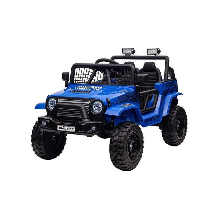 Elektrische kinderjeep Racer Blauw 24V 4X4