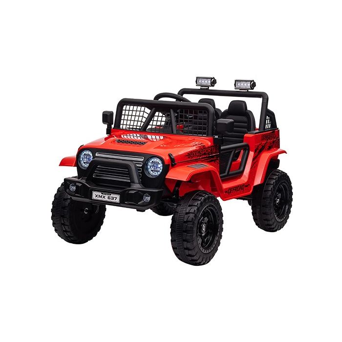 Elektrische kinderjeep Racer Rood 24V 4X4