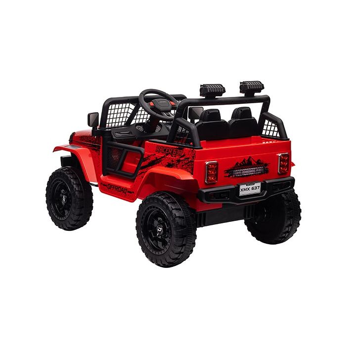 Elektrische kinderjeep Racer Rood 24V 4X4