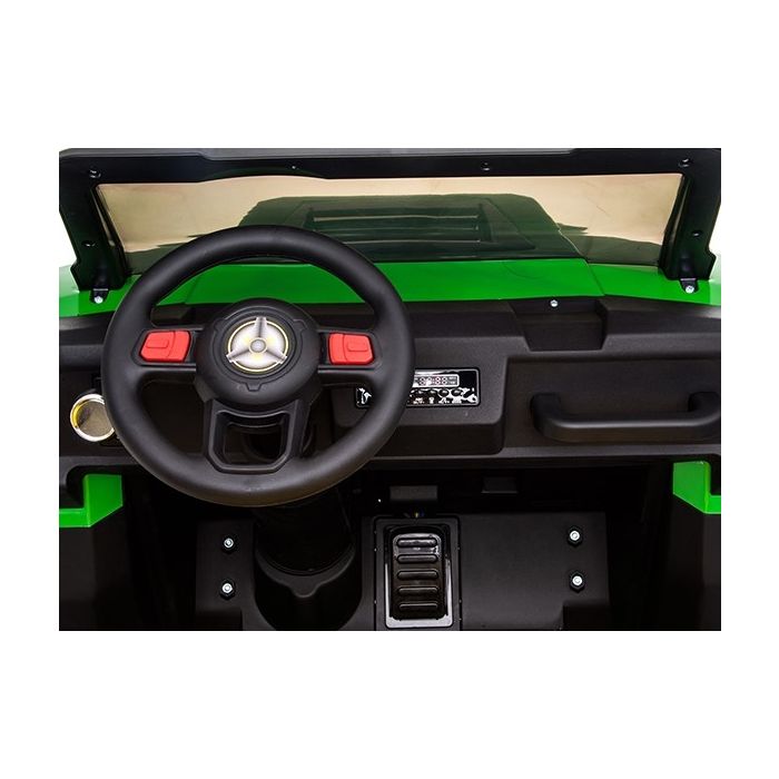 Elektrische Kinderbuggy Truggy 4X4 Groen/Zwart 2-persoons 12V