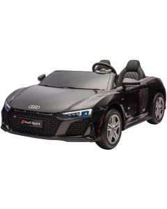 Elektrische kinderauto Audi R8 XXL 2 pers. 24V EVA banden Zwart met RC