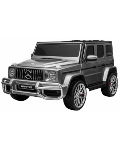 Elektrische Kinderauto MERCEDES G63-AMG 24 Volt 4X4 Grijs Metallic 2 Persoons