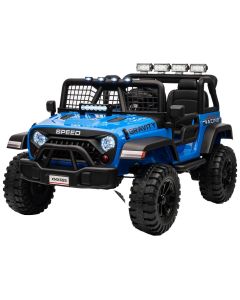 Elektrische kinderjeep Gravity Blauw 24Volt 4X4 2 persoons