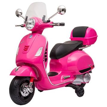 Accu Vespa Scooter GTS DELUX 12Volt Roze met koffer
