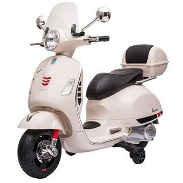 Accu Vespa Scooter GTS DELUX 12Volt Wit met koffer