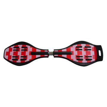Waveboard Checker Rood/Wit