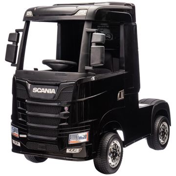 Elektrische Kindervrachtwagen Scania 500R Truck 4X4 Zwart