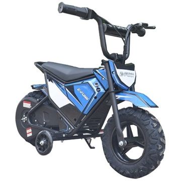 Elektrische Kinder crossbike Monkey Blauw 250W 24 Volt