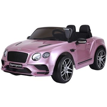 Elektrische Kinderauto BENTLEY Continental SuperSport 2 persoons Roze Metallic