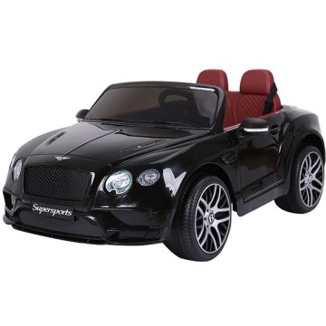 Accu Auto Kind BENTLEY Continental SuperSport 2 persoons Zwart Metallic
