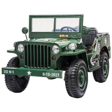 Elektrische Leger-Jeep 4X4 24 Volt 3 Persoons