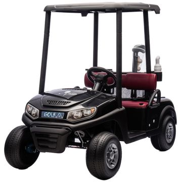 Elektrische Kinderauto Golfkar 24V 4X4 zwart