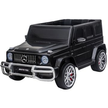 Elektrische Kinderauto MERCEDES G63-AMG 24 Volt 4X4 Zwart Metallic 2 Persoons