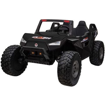 Elektrische Kinderbuggy Monster Buggy High-Speed 4X4 24Volt 2 Persoons Zwart