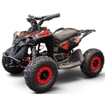 Elektrische kinderquad Cyclone Rood 1060W 48V Brushless LCD Scherm