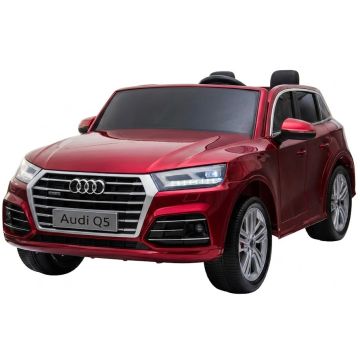 Elektrische Kinder SUV Audi Q5 Rood Metallic 4X4 2 Persoons 24V
