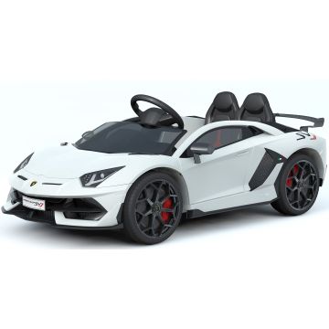 Elektrische Kinderauto Lamborghini Aventador SVJ Wit