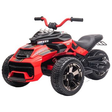Elektrische Kindermotor Trike met RC 12 Volt Rood