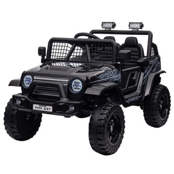Elektrische kinderjeep Racer Zwart 24V 4X4