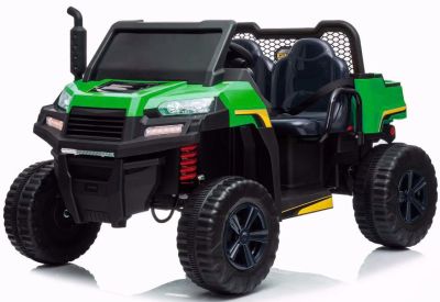Elektrische Kinderbuggy Truggy 4X4 Groen/Zwart 2-persoons 12V