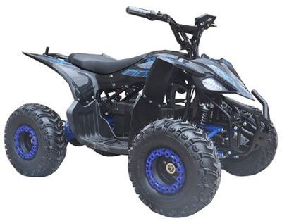 Elektrische kinderquad Maxi Tornado 1200W 60V Brushless LCD SCHERM Blauw