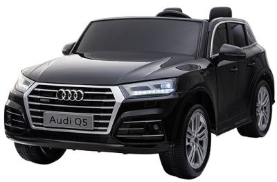 Accu Kinderauto Audi Q5 Zwart Metallic 4X4 2 Persoons 24V