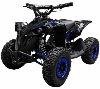Elektrische kinderquad Cyclone Blauw 1060W 48V Brushless LCD Scherm