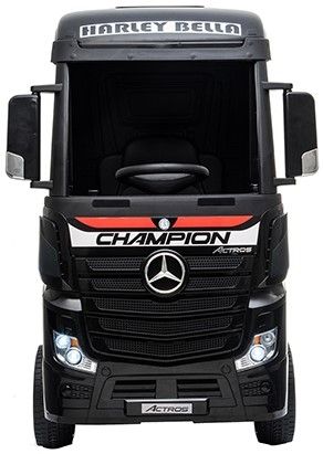 Accu Kindervrachtwagen Mercedes Actros Truck 4X4 Zwart