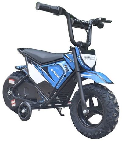 Elektrische Kinder crossbike Monkey Blauw 250W 24 Volt