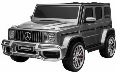 Elektrische Kinderauto MERCEDES G63-AMG 24 Volt 4X4 Grijs Metallic 2 Persoons