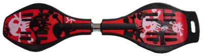 Waveboard Skull Rood