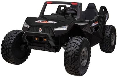 Elektrische Kinderbuggy Monster Buggy High-Speed 4X4 24Volt 2 Persoons Zwart