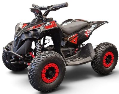 Elektrische kinderquad Cyclone Rood 1060W 48V Brushless LCD Scherm
