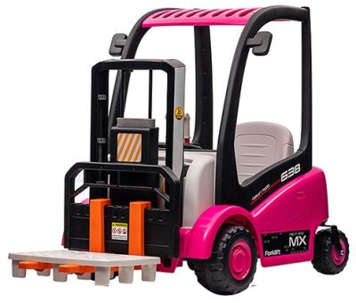 Elektrische Kinderauto Heftruck Roze 12V