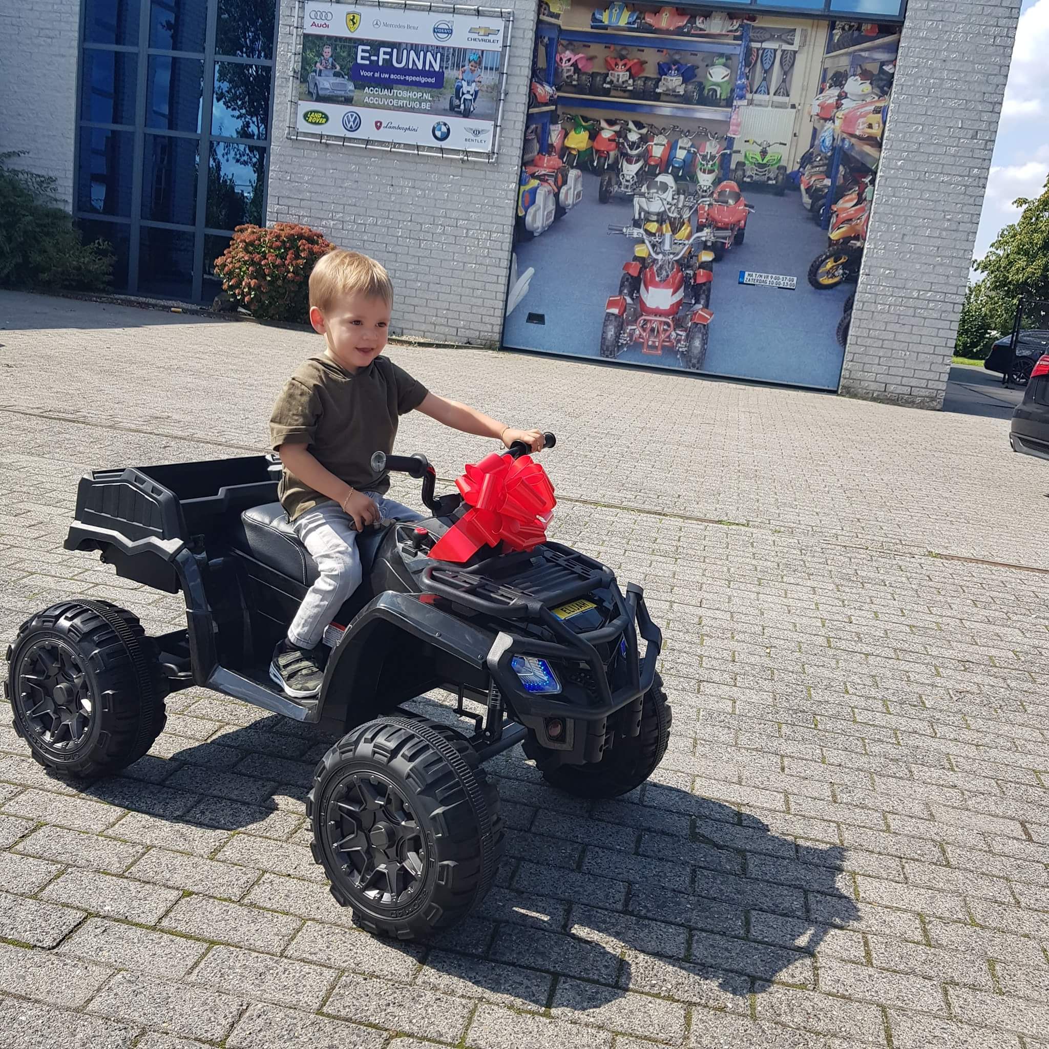 Tevreden chauffeurtje
