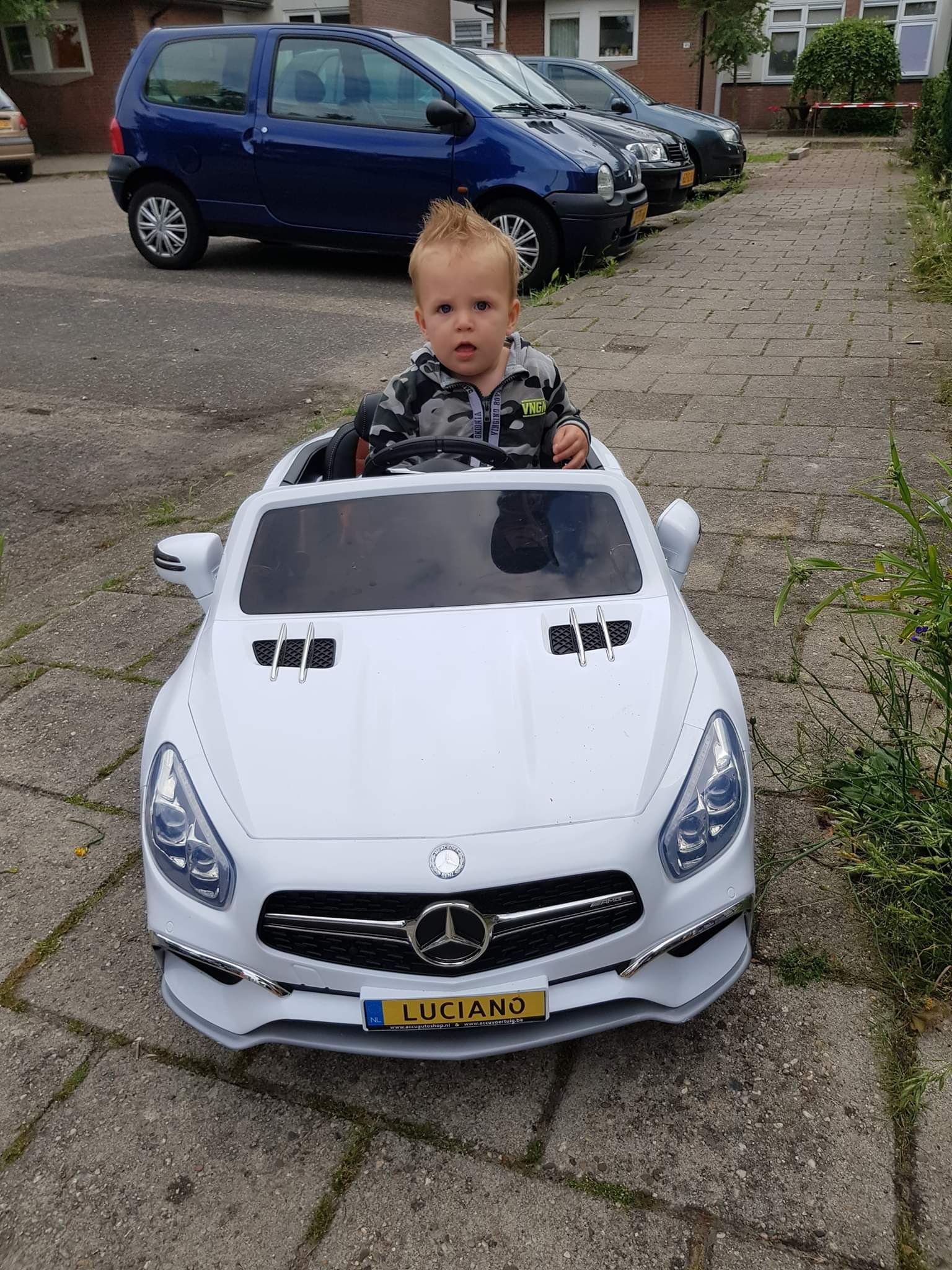 Tevreden chauffeurtje