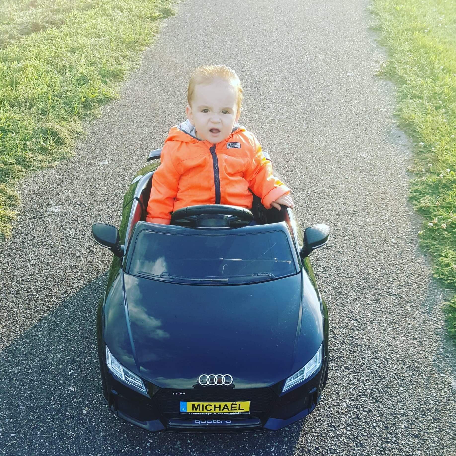 Tevreden chauffeurtje