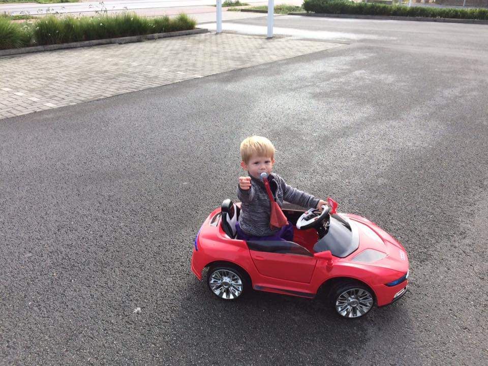 Tevreden chauffeurtje